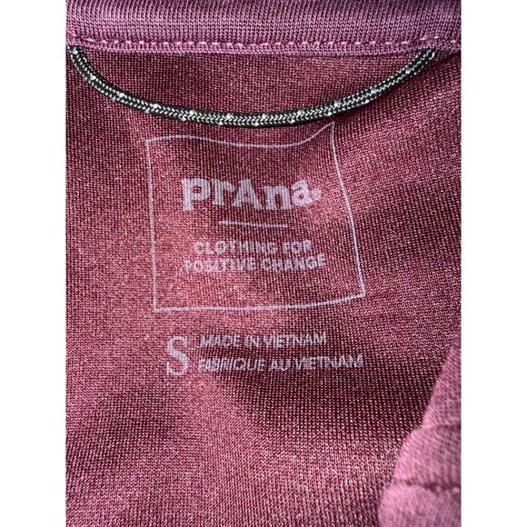 Prana Shea Soft Half Zip Pullover Womens Size Small Deep Vino - Picture 11 of 13